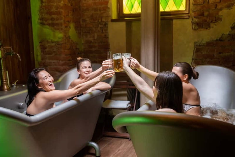 Prague: Beer and Wine Spa Bath with Salt Cave Experience - The Wine Bath: A Rejuvenating Alternative