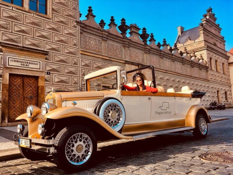 prague-fairytale-karlstejn-castle-in-retro-style-car