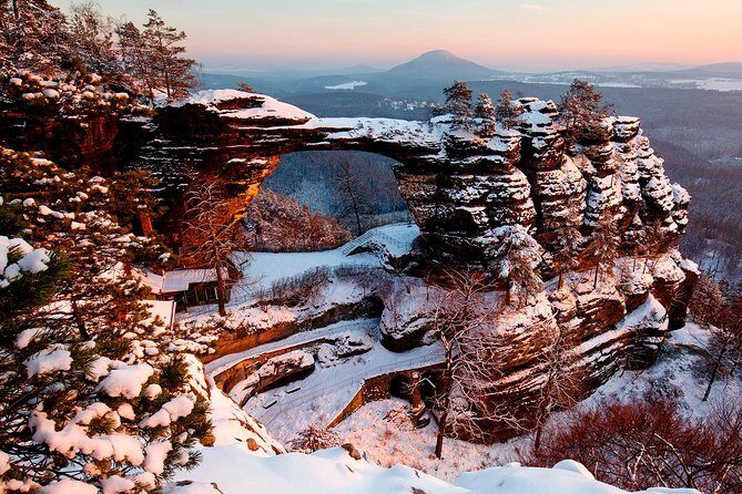 Pravcicka Gate & Bastei Bridge Winter National Park Tour from Prague - Key Points