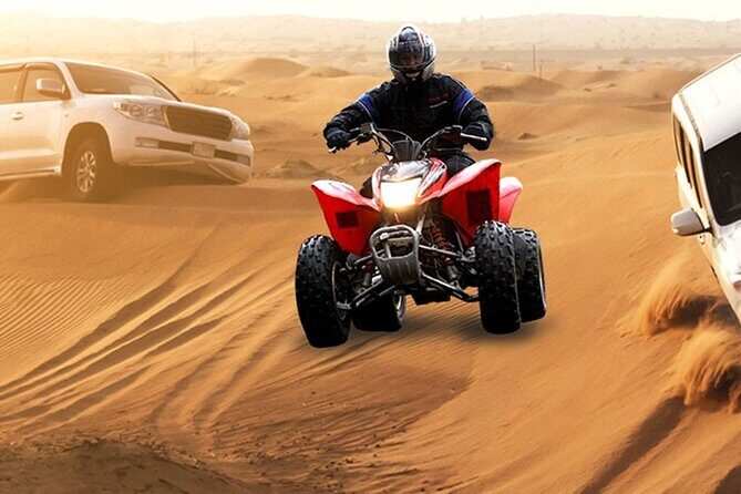 Premium Morning Dessert Safari With Quad Bike , Sand Boarding & Dune Bashing - An Authentic and Action-Packed Desert Experience