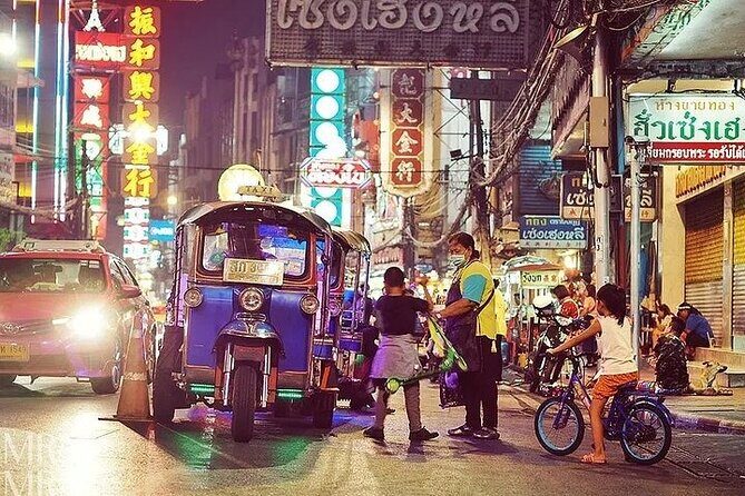 Premium Night Private Tuk Tuk Tour at Bangkok with Meal - Key Points