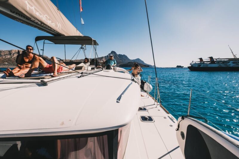 Private Balos & Gramvousa Luxury Catamaran Cruise with Meals - Second Stop: Gramvousa Island