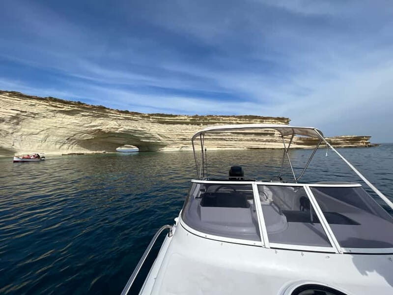 Private Boat Charter  Malta South Coast Swim & Snorkel - Key Points