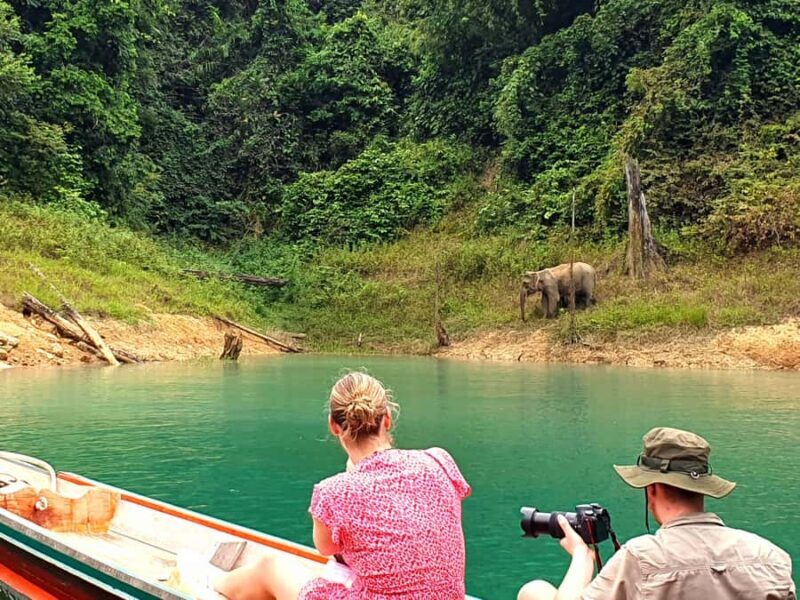 PRIVATE BOAT Cheow Lan Lake tour with Diamond Cave and Kayak - Key Points