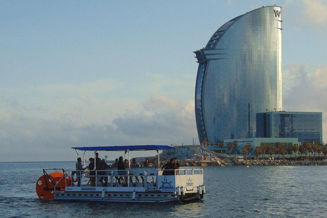private-boat-rental-pedal-cruises-barcelona-cycle-boat