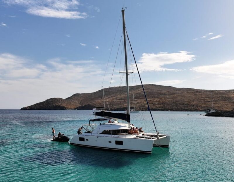 Private Catamaran Cruise Mykonos Delos with Meals & SUP - Key Points