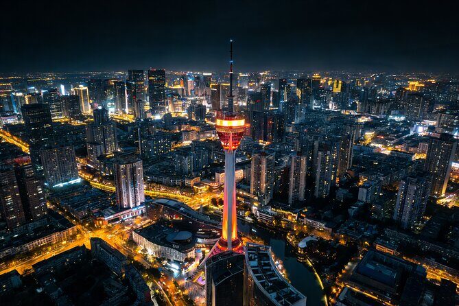 Private Chengdu Illuminated Night Tour and 339 Tower - Jiuyanqiao Bridge and Bar Street: Nightlife and Lights