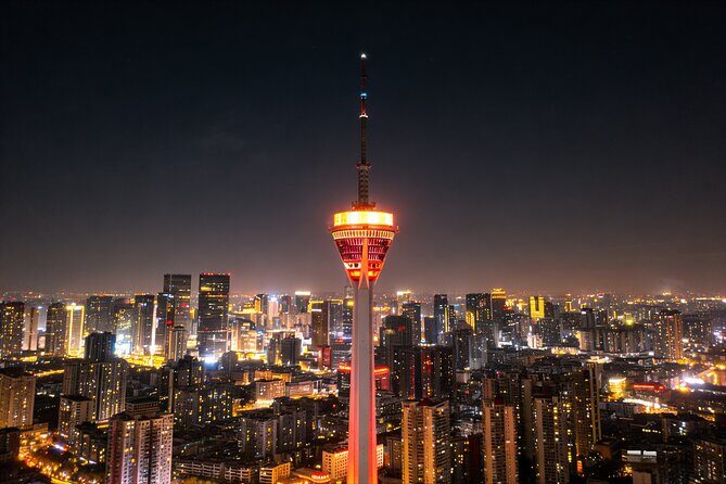 Private Chengdu Illuminated Night Tour and 339 Tower - The Climax: Chengdu Radio and TV Tower