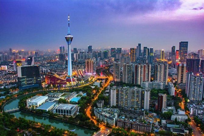 Private Chengdu Illuminated Night Tour with Radio and TV Tower - Key Points