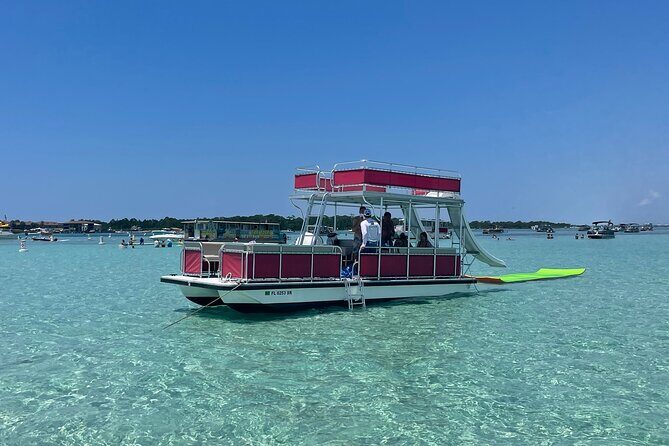 Private Crab Island Double Slides Pontoon Charter - Exploring the Private Crab Island Double Slides Pontoon Charter