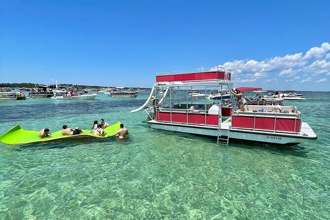 Private Crab Island Double Slides Pontoon Charter - Detailed Breakdown of the Tour Experience