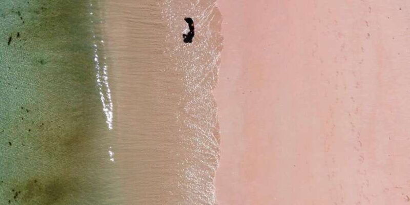 private-day-tour-to-pink-beach-sand-island-gili-petelu