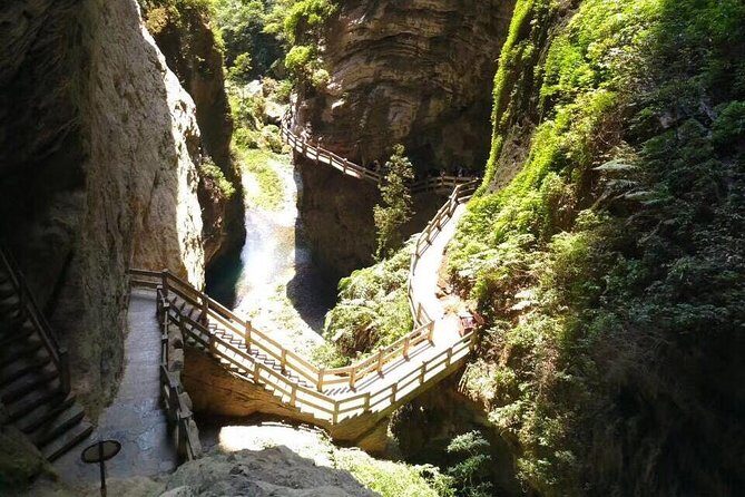 Private Day Tour to Wulong Karst from Chongqing Downtown - First Stop: Wulong Tiankeng Three Bridges