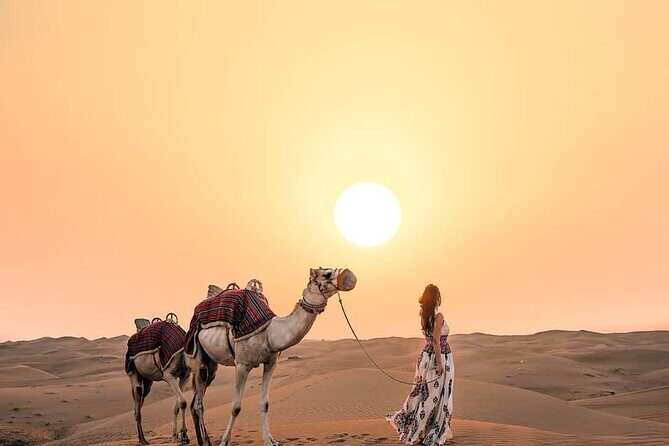 Private Evening Desert Safari: Sandboarding Camel Ride BBQ Dinner - The Sum Up