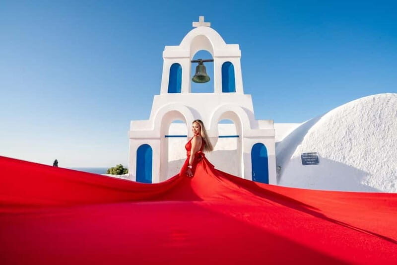 Private Flying Dress Photoshoot Santorini With Pickup - What to Expect from the Santorini Flying Dress Photoshoot