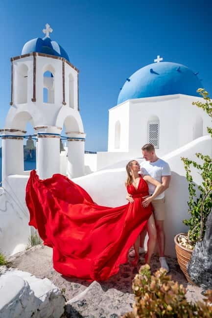 Private Flying Dress Photoshoot Santorini With Pickup - Is It Worth the Price?