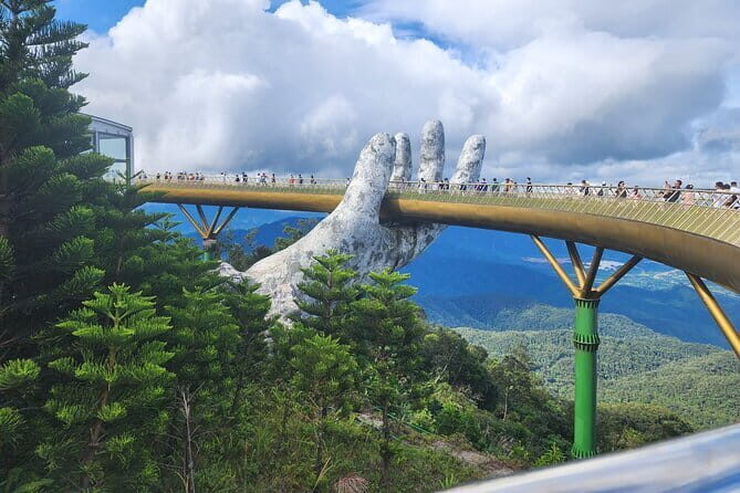 Private Guided Full Day Tour Ba Na Hills Golden Hands Bridge AND Marble Mountain - Key Points