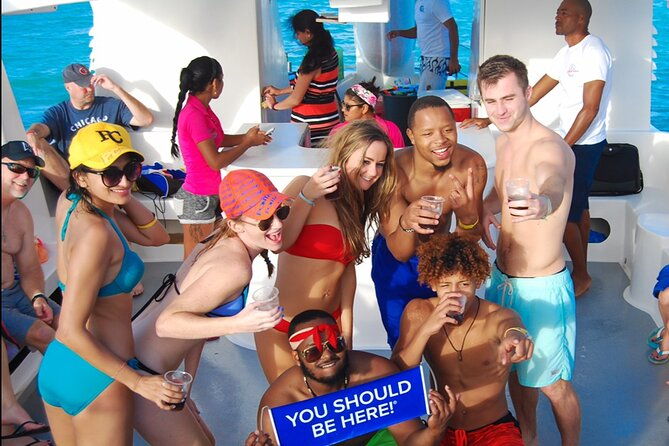 private-party-boat-with-slide-and-chicken-skewers-at-punta-cana