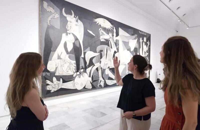 Private Reina Sofía Tour with Pickup & Drinks on a Terrace - Key Points