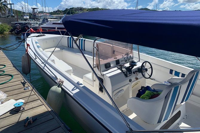 private-speedboat-soufriere-tour-mud-bath-waterfall-beach-time
