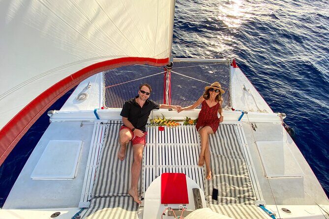PRIVATE Sunset Cruise : Moorea Sailing on a Catamaran named Taboo - Discover a Private Sunset Cruise on Moorea’s Beautiful Waters