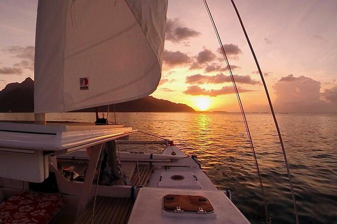 PRIVATE Sunset Cruise : Moorea Sailing on a Catamaran named Taboo - The Itinerary in Detail