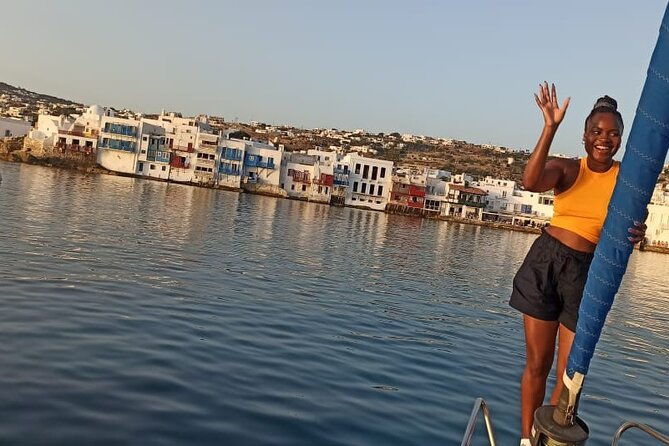 private-sunsetcruise-mykonos-coast-windmills-littlevenice-3hours