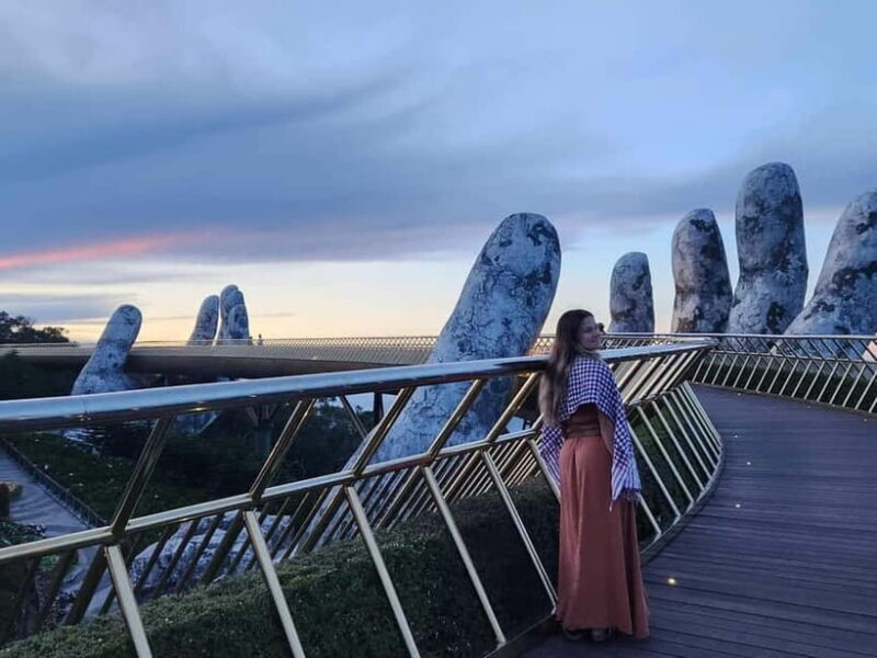 Private tour - Golden hand bridge - Sunworld Bana Hills - The Sunset Experience