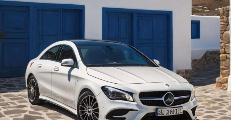 private-transfer-mykonos-airport-to-windmills-with-sedan