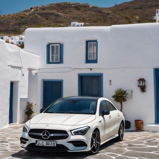private-transfer-mykonos-windmills-to-your-villa-with-sedan
