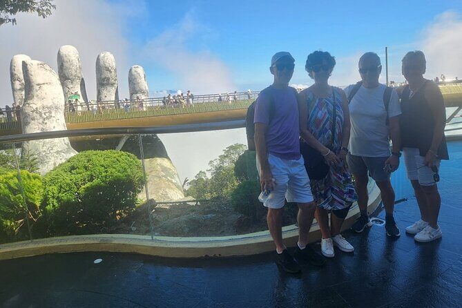 Private Transfer to Golden Bridge- Monkey Mountain-Dragon Bridge-Marble Mountain - Key Points