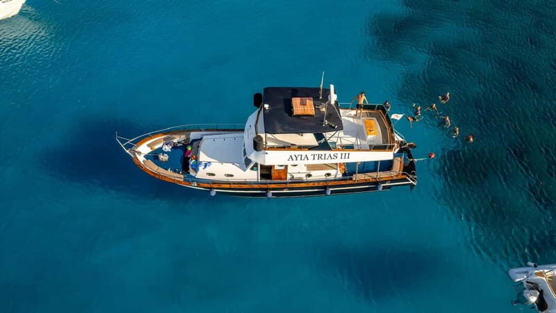 Protaras: Luxury Blue Lagoon Cruise / 3H, 2 Swim Stops - Key Points