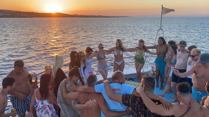 Protaras:Cape Greco, Turtle Cove & Blue Lagoon Sunset Cruise - Key Points