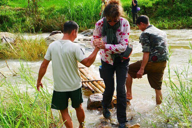 Pu Luong Full Day Trek Terraces Weaving and Waterfall Lunch - Key Points