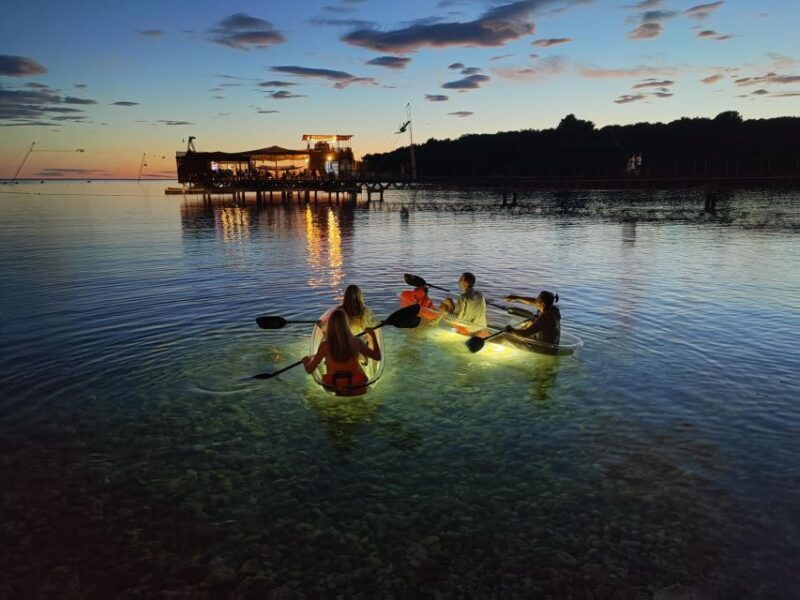 pula-blue-cave-after-sunset-night-tour-in-transparent-kayak