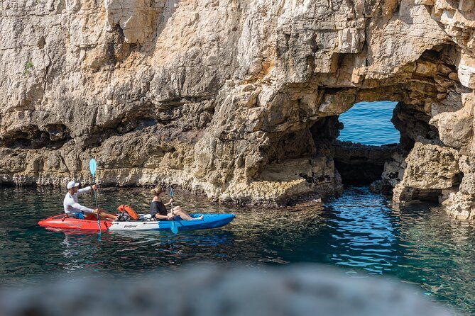 pula-kayaking-at-blue-cave-with-cliffs-tour-and-snorkeling