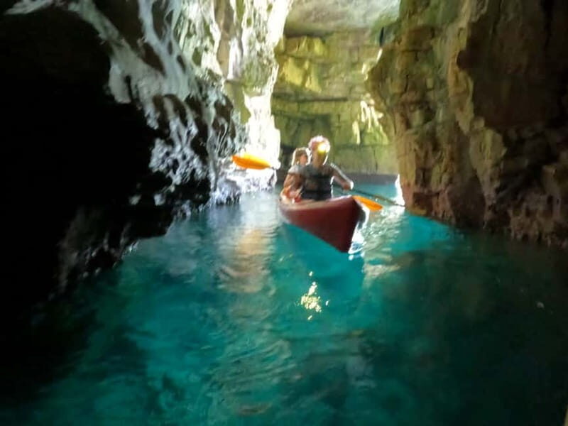 Pula:Kayak Tour-Cliff jumping,snorkeling&free GoPro pictures - Key Points