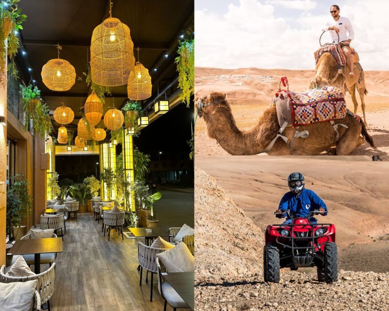Quad bike & Camel ride in Agafay with dinner at Chouf Lor - Key Points