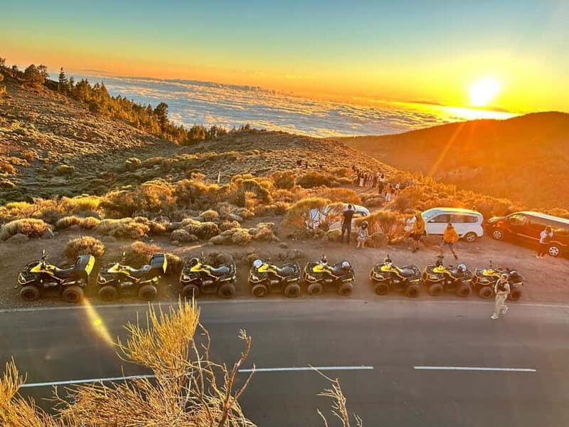 Quad biking at Teide for sunset ONLY DOUBLE QUAD - The Route and Stops