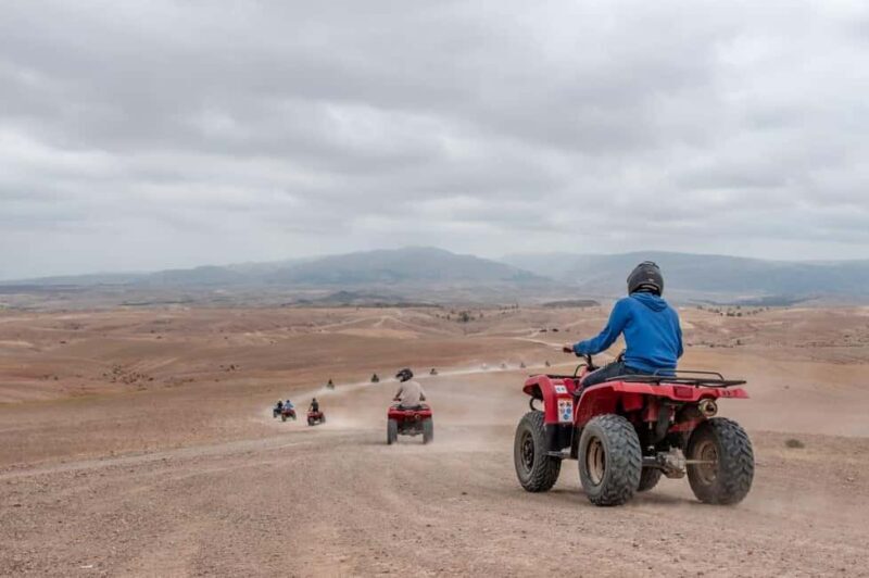 Quad biking at the Lake Takerkoust and Agafay Desert - Exploring Morocco’s Desert and Mountain Trails on a Quad Bike Adventure
