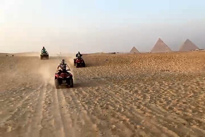 Quad Biking (ATV) at Giza pyramids Desert with Sunset Option - Key Points