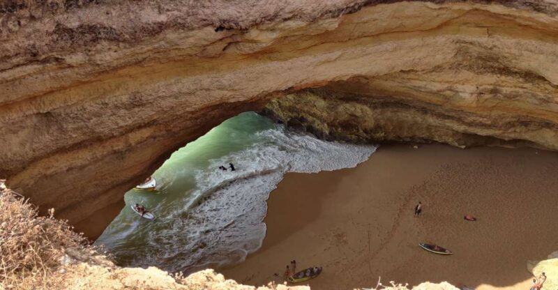 quarteira-benagil-cave-guided-catamaran-day-cruise-drink