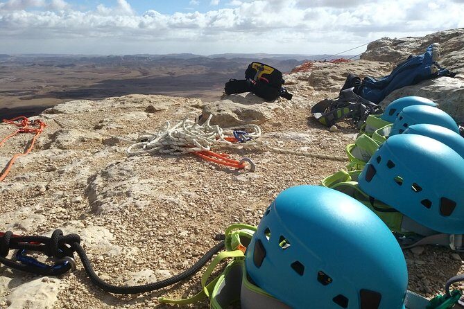 Rappelling Down the Ramon Crater Cliff - The Scenic Highlights