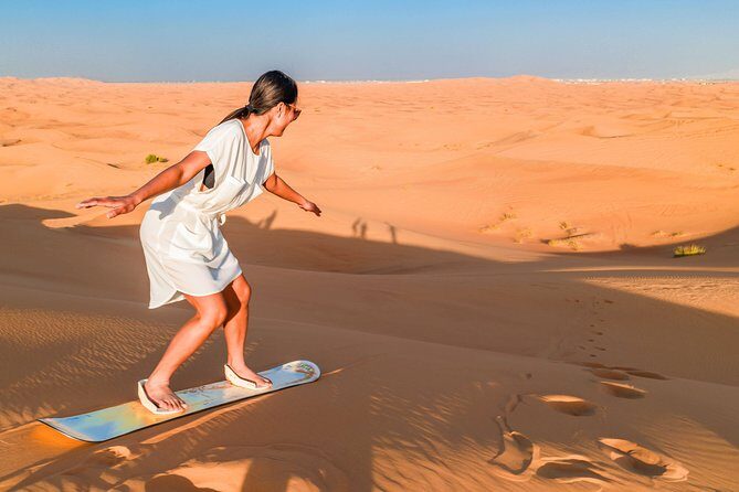 Red Dunes Desert Safari, Sand Board, Camel Ride with BBQ Dinner - The Basics of the Desert Safari Experience