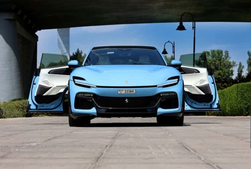 Rent Ferrari Purosangue in Dubai Deposit-Free - Key Points