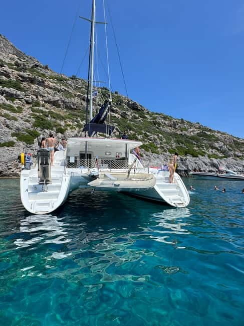Rhodes: All inclusive Catamaran Escape with Lunch & Drinks - FAQ