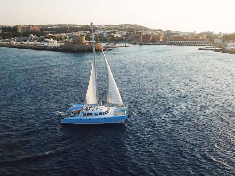Rhodes: Catamaran Cruise with Snacks, Wine & Sunset Viewing - Itinerary Breakdown: What to Expect  