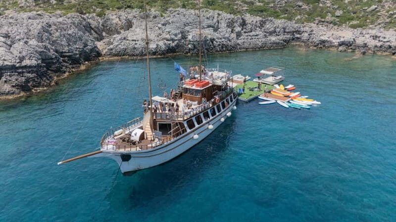 Rhodes: Gulet Trip with Food, Drinks, SUP, Kayak & Swimming - Final Stops and Return