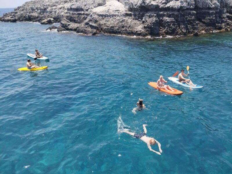 rhodes-gulet-trip-with-food-drinks-sup-kayak-swimming
