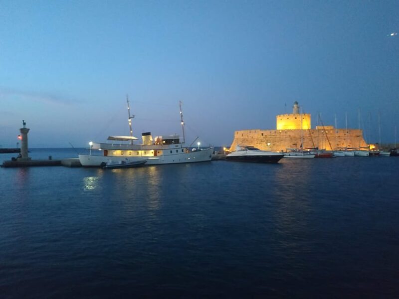Rhodes: Night Cruise with Live Music and Sightseeing. - FAQs